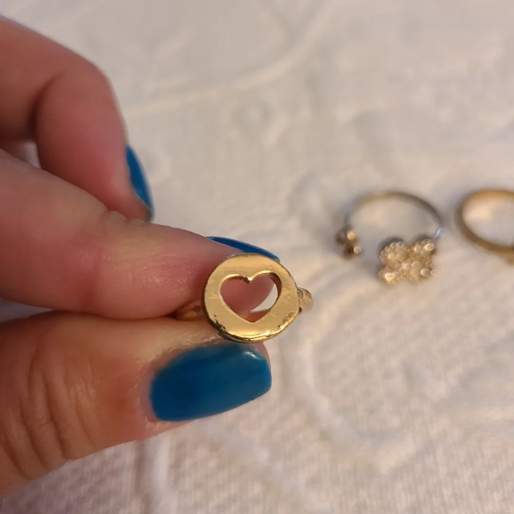 ⭐️40% Off⭐️ Set of 3 Gold Tone Midi Rings